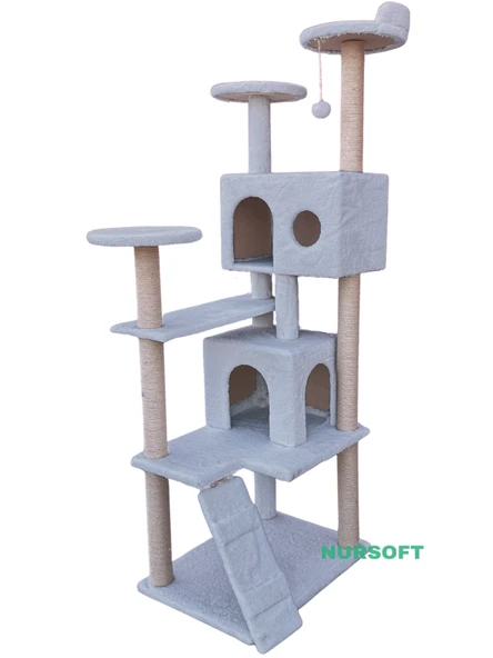 Nursoft Kule Kedi Evi Tırmalama - Resim 2