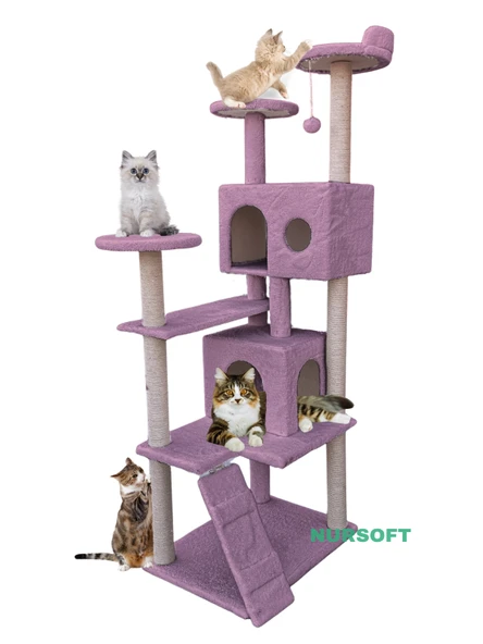 Nursoft Kule Kedi Evi Tırmalama ürün görseli 1