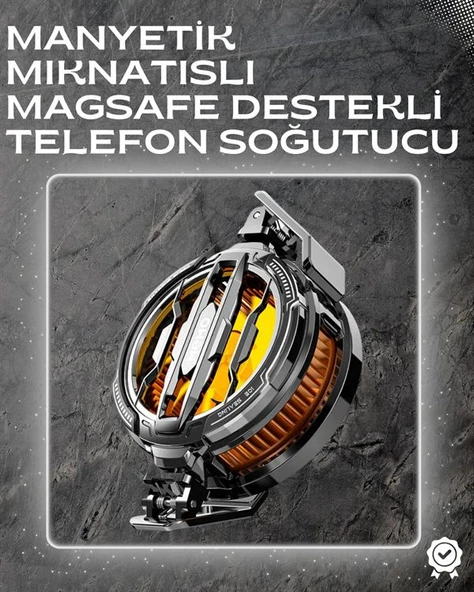 LED Işıklı Telefon Soğutucu | Ultra Sessiz Fan | Mıknatıslı ve Aparatlı Bağlantı ürün görseli 1