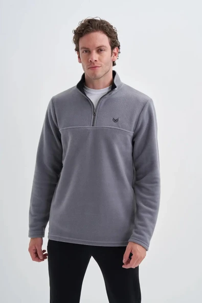 Cazador Yarım Balıkçı Yaka Kalın Polar Regular Fit Sweatshirt-56320 ürün görseli 1