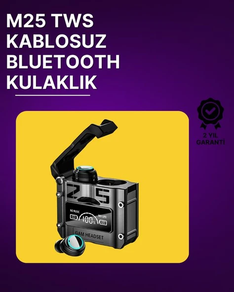 Bluetooth 5.3 Kablosuz Kulaklık | Powerbank Şarj Kutulu | Ultra HD Ses Kalitesi ürün görseli 1