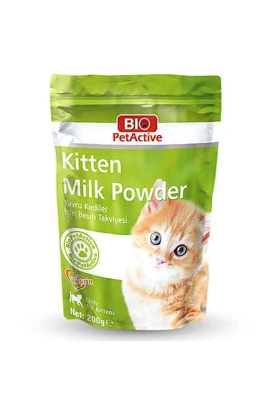 Bio Pet Active Kitten Milk Powder Yavru Kedi Süt Tozu 200gr ürün görseli 1