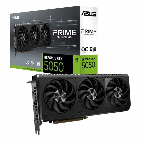 Asus Prime GeForce RTX 5050 OC 8GB GDDR6 128Bit HDMI/DP Ekran Kartı ürün görseli 1