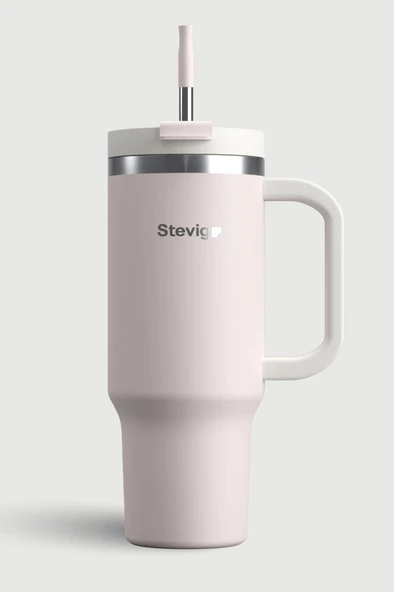 Stevig 2 Moods Tuck-in Tumbler Sızdırmaz Çelik Termos 900 ML Petal Pink ST-241 ürün görseli 1