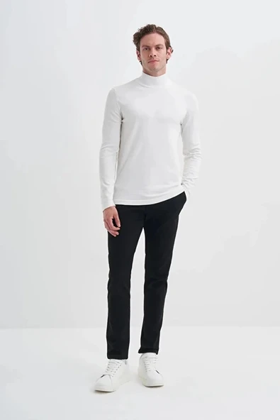 Cazador Slim Fit Viskon Karışımlı Premium Yarım Balıkçı Kazak-30310 ürün görseli 1