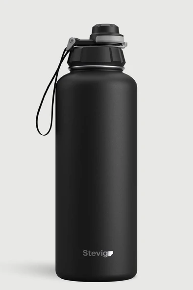 Stevig 1 Hand Leak-Proof Sızdırmaz Çelik Termos 1500 ML Black ST-235 ürün görseli 1