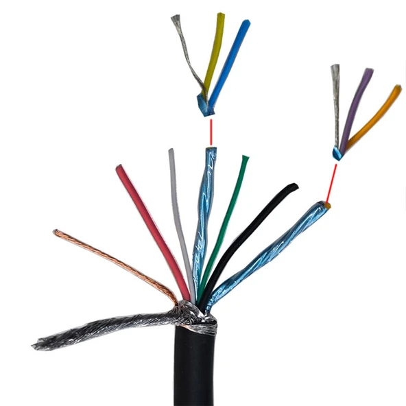 Usb C type c Tamir kablosu 12 adet kablo ucu bulunur 3m ürün görseli 1