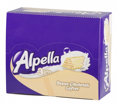 Ülker Alpella Üçgen Beyaz Gofret 28g 24 adet ürün görseli 1