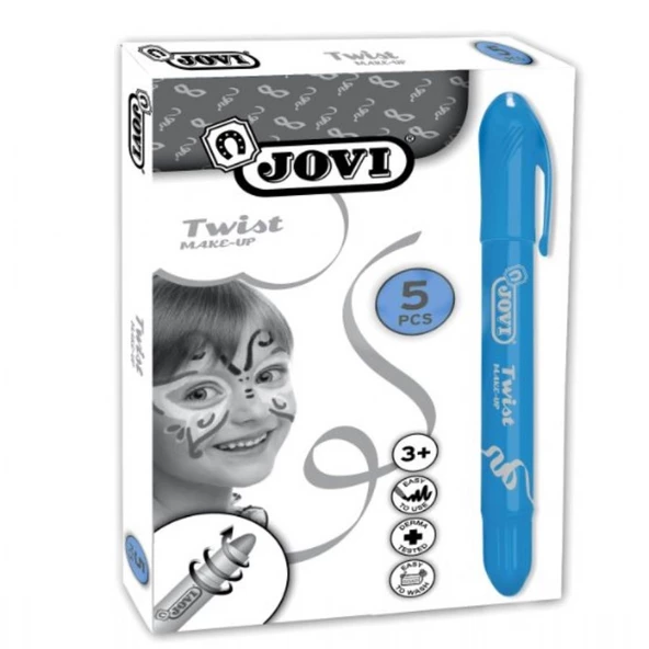 Jovi Twist Stick 5'li LACİVERT Yüz Boyama Kalemi ürün görseli 1