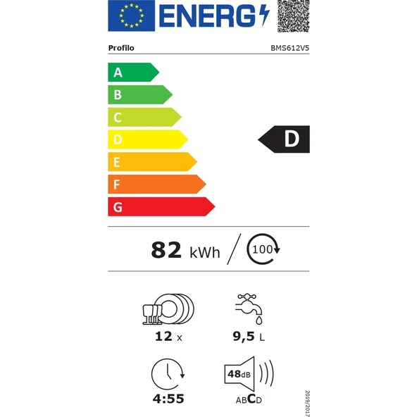BMS612V5 6 Programlı D Enerji Sınıfı Bulaşık Makinesi - Resim 4