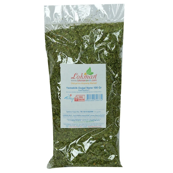 Nane Doğal Yemeklik 100 Gr Paket - Resim 2
