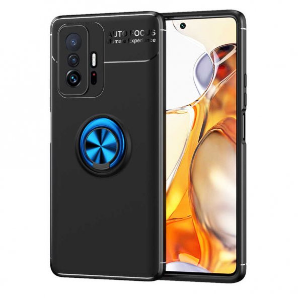 Xiaomi Mi 11T 5G Kılıf Yüzüklü Standlı Manyetik Kamera Korumalı Silikon ürün görseli 1