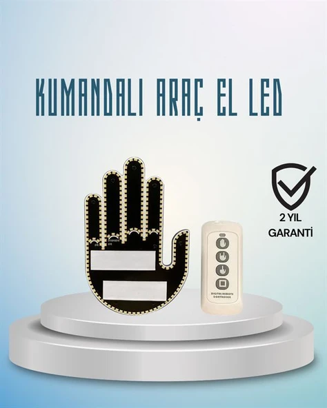 Aracınız İçin Eğlenceli ve Güvenli İletişim: LED Jest Lambası, Uzaktan Kumandalı, Kolay Montaj ürün görseli 1