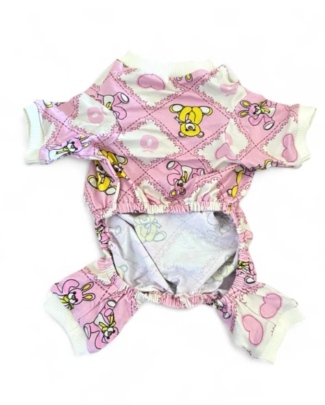 Teddy Toad Penye Köpek Tulum Pijama - Resim 5