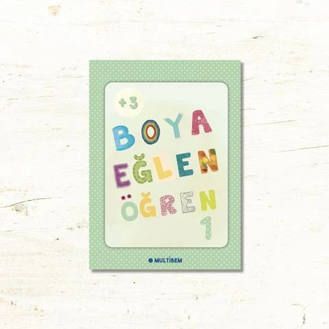 BOYA EĞLEN ÖĞREN 1 ÇOCUKLAR İÇİN BOYAMA KİTABI ürün görseli 1