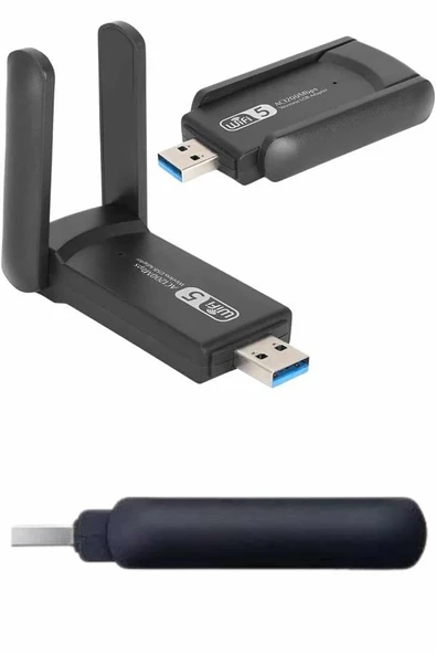 Wifi Alıcı Dual Band Usb 3.0 Adaptör Kablosuz Windows 7/8/10/11 ürün görseli 1