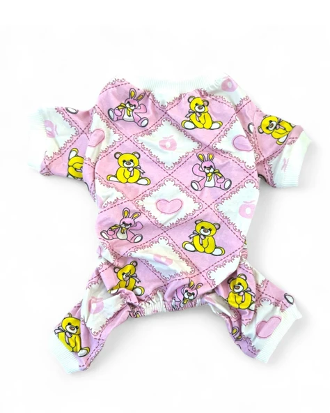 Teddy Toad Penye Köpek Tulum Pijama - Resim 6