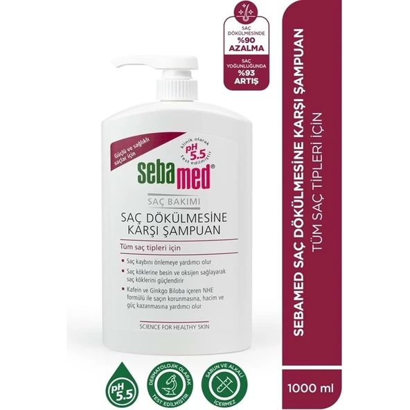 Sebamed Şampuan 1000ML Saç Dökülmesine Karşı (Tüm Saç Tipleri için) Avantaj Pk ürün görseli 1