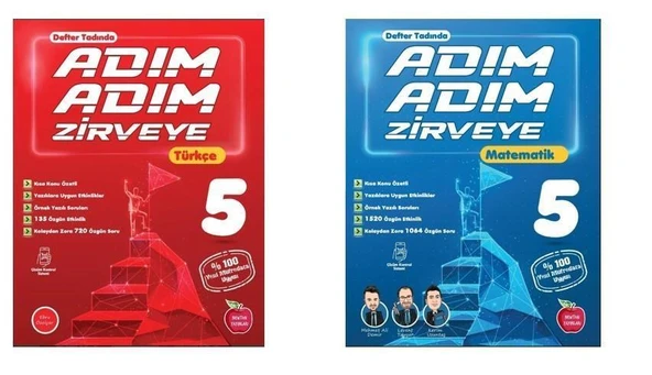Newton Yayınları 5. Sınıf Adım Adım Matematik+Türkçe ( 2 kitap) ürün görseli 1