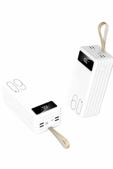 Powerbank 60.000 Mah Taşınabilir Şarj Hızlı El Fenerli Dijital Göstergeli ürün görseli 1