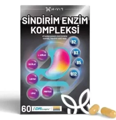 Haver Sindirim Enzim Kompleksi 60 Kapsül ürün görseli 1