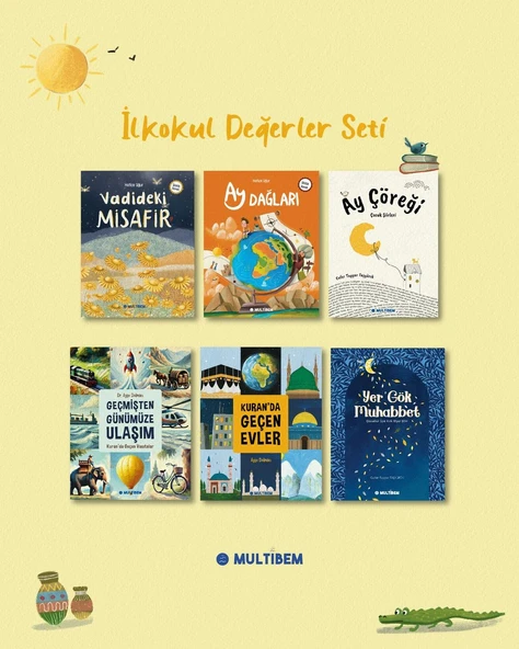 İLKOKUL DEĞERLER EĞİTİMİ SETİ 6 KİTAP ürün görseli 1