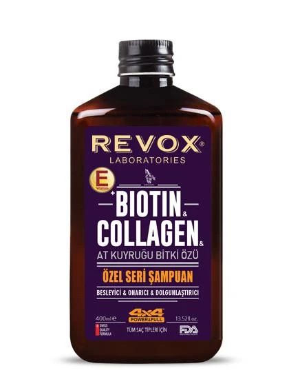 Revox Biotin & Collagen At Kuyruğu Bitki Özlü Şampuan 400 ml ürün görseli 1