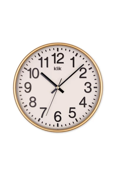 Digithome Venüs Minimalist Duvar Saati 26cm Gold K-VENUS-GOLD C320.230 ürün görseli 1
