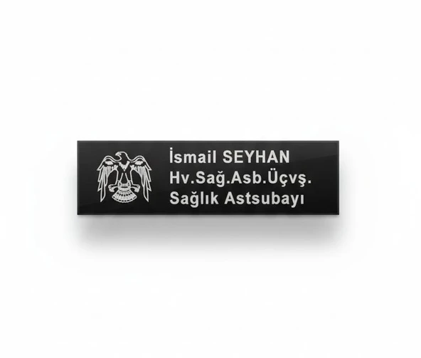 Yaka İsimliği - Hava Kuvvetleri Arkası Mıknatıslı isimlik - Sağlık Personeli İsimliği ürün görseli 1