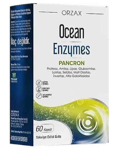 Orzax Ocean Enzymes Pacron 60 Kapsül ürün görseli 1
