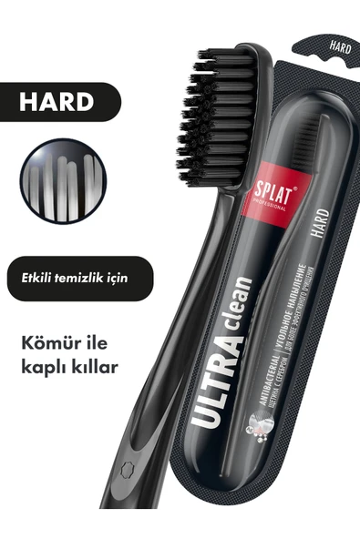 Splat Ultra Clean Kömür Mikro Partikül Kaplamalı Hard Diş Fırçası ürün görseli 1