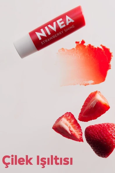 Nivea Lip Strawberry 4,8gr - Resim 3