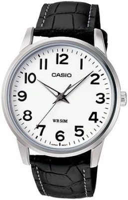 Casio MTP-1303L-7BVDF Quartz Deri Siyah Beyaz Kadran 40 mm Erkek Kol Saati ürün görseli 1
