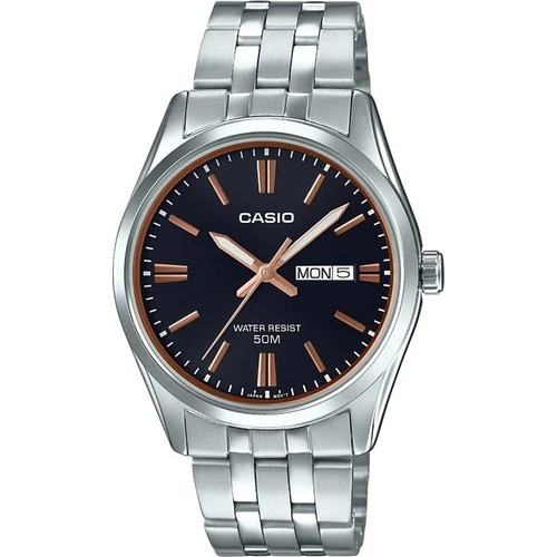 Casio MTP-1335D-1A2VDF Quartz Çelik Gri Siyah Kadran 38 mm Erkek Kol Saati ürün görseli 1