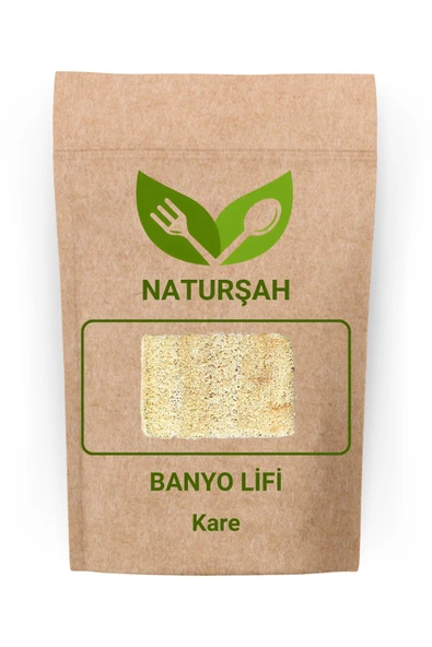 Naturşah Doğal Kabak Banyo Lifi Kare ürün görseli 1