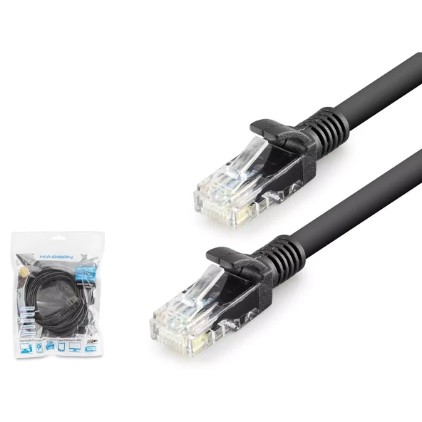 Hadron Hdx5072 Cat6 Kablo 1000Gb 250Mhz 5M Siyah ürün görseli 1