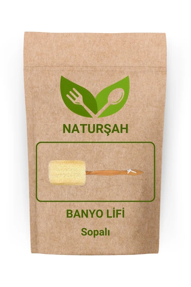 Naturşah Doğal Kabak Banyo Lifi Sopalı ürün görseli 1