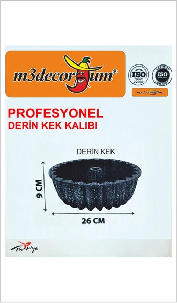 Büyük Profesyonel Aşçı Ev Ocak Fırına Uygun Metal Döküm Enjeksiyon Granit Kaplama Kek Pasta Kalıbı ürün görseli 1