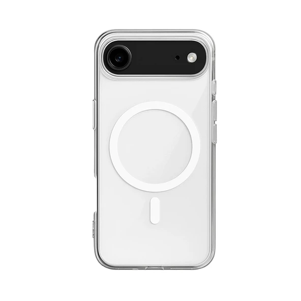 iPhone 17 Air Kılıf Magsafe Özellikli Şeffaf Silikon Kapak ürün görseli 1