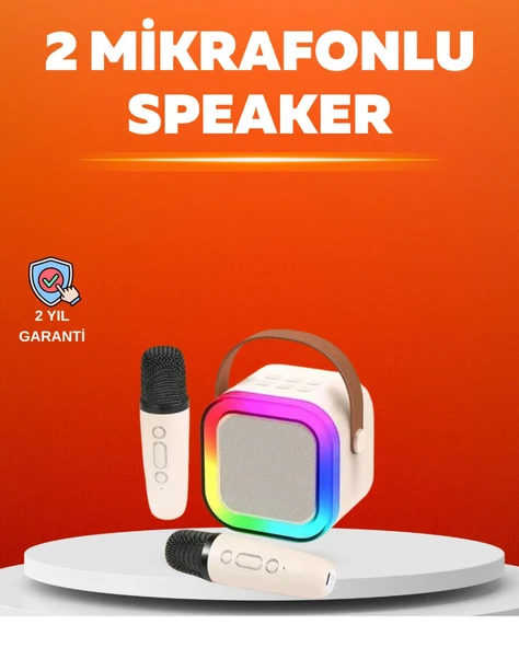 Ses Efektli Mikrofonlu Kablosuz Karaoke Sistemi ürün görseli 1