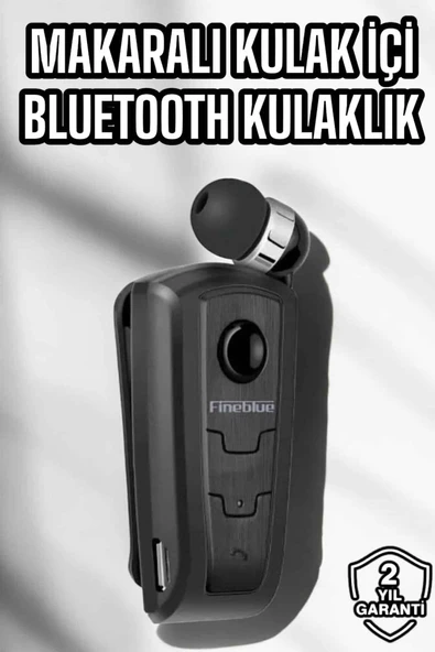 Makaralı Bluetooth Kulaklık Kulak İçi Android iOS Uyumlu Titreşimli ürün görseli 1