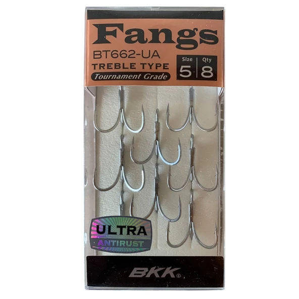 BKK Fangs-62 UA Üçlü Olta İğnesi 8'li Paket No:5 ürün görseli 1