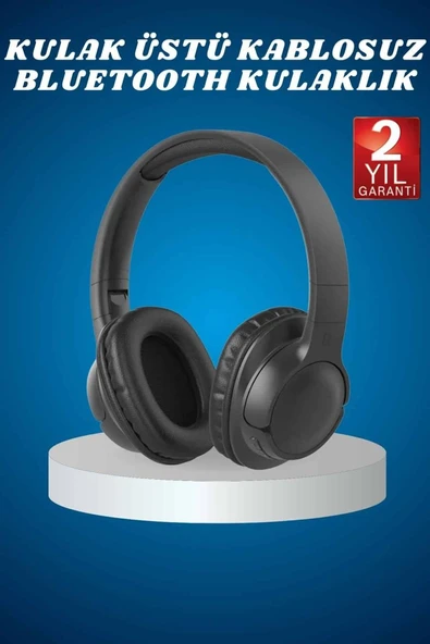 Kulak Üstü Kablosuz Bluetooth Kulaklık Yüksek Ses Kaliteli ANC Özelliği ürün görseli 1
