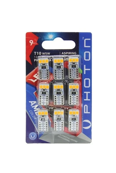 Photon Led B9 Blister Turuncu Led 9 Adet Ph7010na ürün görseli 1