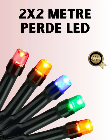 8 Modlu Zaman Ayarlı LED Perde Işık – Bahçe ve Balkon Dekorasyonu ürün görseli 1