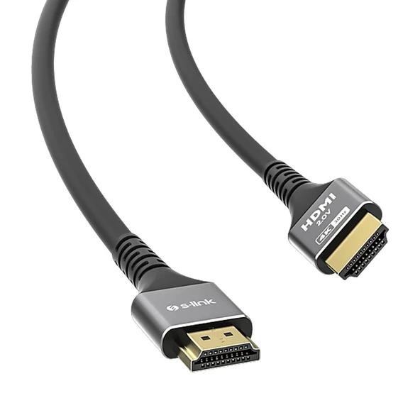 S-Link SLX-HD4K15 15 Metre 4K 30Hz Metal Uçlu HDMI Kablo (V2.0 Uyumlu) ürün görseli 1