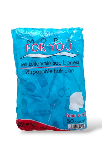More For You Tek Kullanımlık Saç Bonesi 50'li Avantajlı Paket ürün görseli 1