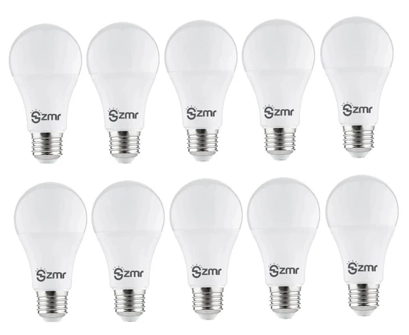 ZMR 9W 6500K beyaz ışık LED AMPUL E27 ( 10 adet ) ürün görseli 1