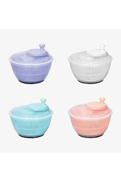 4.75 L Büyük Boy Salata Kurutucu Renk Seçenekli, Pratik ve Dayanıklı ürün görseli 1