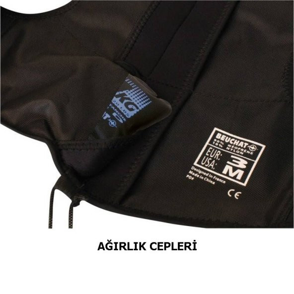 BEUCHAT Ağırlık Yeleği Sırt BLACK - Resim 2